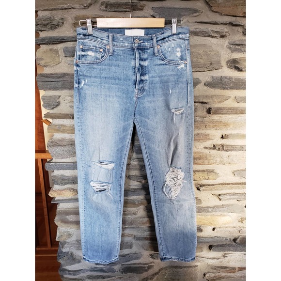 Mother Superior The Scrapper Ankle Wicked Wild Calling Jeans 26 - Picture 2 of 6